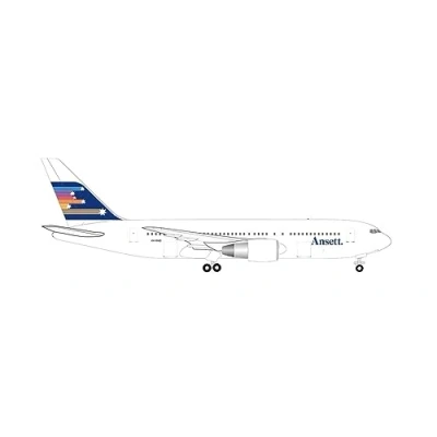 Imagen de herpa Miniatura del avión Ansett Airlines Boeing 767 200, &quot;Southern Cross Livery VH RMD, Escala 1/500, Modelo prefabricado, maqueta de colleción, modelismo, Avion sin Soporte, Figura Metal