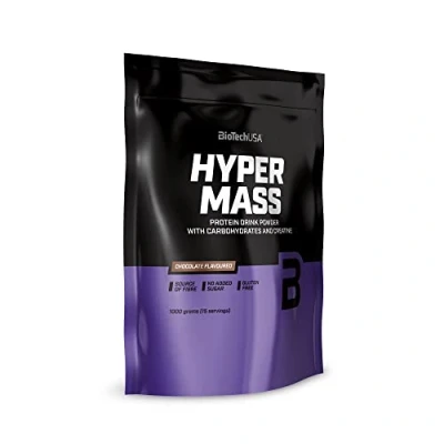 Imagen de BioTechUSA Hyper Mass Gainer con Carbohidratos y Mezcla de Proteínas Creatina Micronizada Sin Gluten, 1 kg, Chocolate