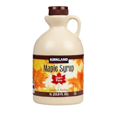 Imagen de Kirkland Jarabe de arce, 100 % puro y natural, grado A, sabor fuerte, 1 l