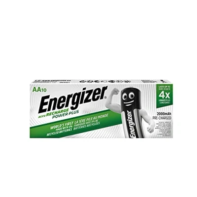 Imagen de Energizer Rechargeable Battery Paquete de 10 pilas recargables (MiNM, 2000 mAh)