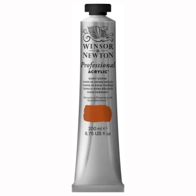 Imagen de Winsor &amp; Newton Professional Pintura acrílica, tubo 200 ml, color tierra de siena tostada