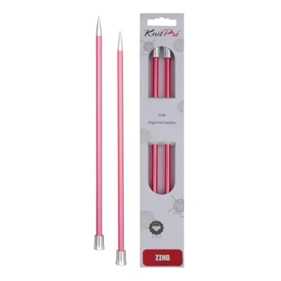 Imagen de Knit Pro Zing Single Ended Tejer, Aluminio, Multicolor, 25 cm x 6,50 mm