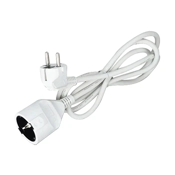 Imagen de Aigostar Cable Alargador de 5 Metros, Hasta 3680W, Protección Infantil, Enchufe 16A/250V, Toma Corriente 2P+E, Tipo H05VV F 3G1.5mm², Blanco