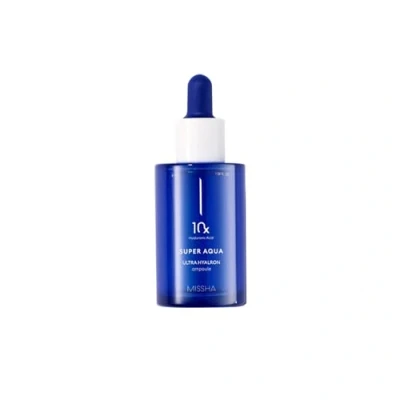 Imagen de MISSHA Super Aqua Ultra Hyalron Ampoule Hidratación Profunda con Ácido Hialurónico Reparación Intensiva Piel Radiante y Elástica, 47 ml
