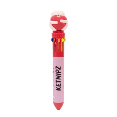 Imagen de Grupo Erik Bolígrafo multicolor Ketnipz 10 colores en 1 retráctil Bolígrafos bonitos 3D ideal accesorio papelería Regalos niña