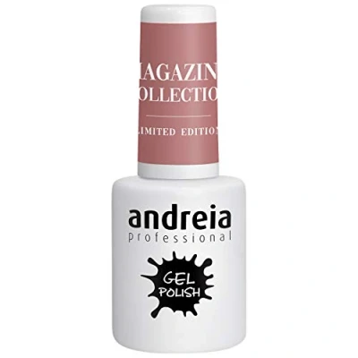 Imagen de Andreia Pintauñas Semipermanentes Esmalte Semipermanente Profesional para Uñas de Gel Manicura con Brillo Intenso que Dura Hasta 4 Semanas Color MZ5 Caramelo Desnudo 10,5ml