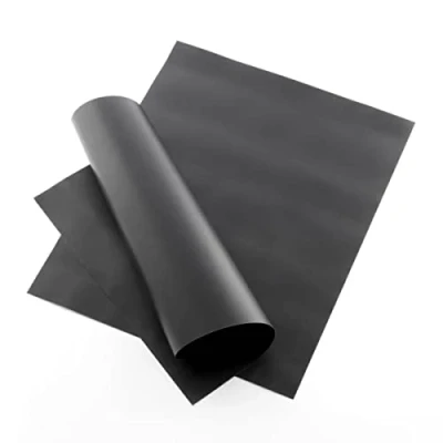 Imagen de InnovaGoods® esterilla para horno, Barbacoa, pack de 2 láminas bandeja horno reutilizable, barbacoa lavable, antiadherente, Libre PFOA. Color Negro 40x33cm