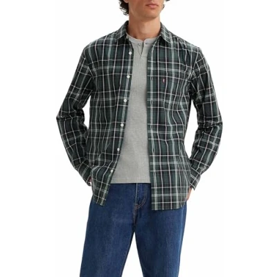 Imagen de Levi&#039;s Sunset Pocket Standard Camisa, Hombre, Talla: XS, Dougie plaid darkest