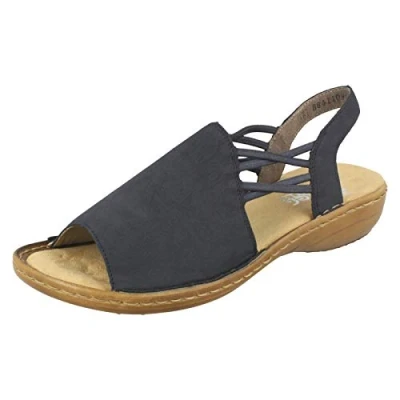 Imagen de Rieker 608D1 14, Sandalias Punta Cerrada Mujer, Blau (Pazifik 14), 38 EU