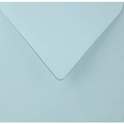 Imagen de Netuno 25x sobres cuadrados de colores azules claros DIN 153x153mm 115g Sirio Color Celeste con solapa engomada puntiaguda sin ventana para invitaciones tarjetas vales boda cartas Navidad bricolaje