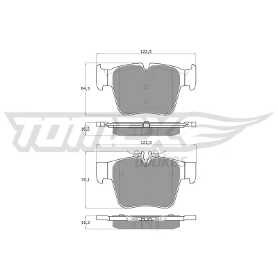 Imagen de Juego de pastillas TOMEX Brakes TX 18 54