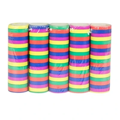 Imagen de Boland 76050 Serpentinas 5 colores, piezas, longitud 400 cm cada una, ignífugas, multicolor, coloridas, carnaval, cumpleaños, decoración, discoteca, fiesta de cumpleaños infantil