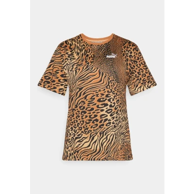 Imagen de Puma Graphic Animal Relaxed TEE Camiseta estampada, Mujer, Talla: XS, Warm beige