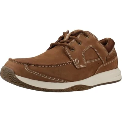 Imagen de Clarks Sailview Lace, Hombre, Nubuck Tan Claro, 41.5 EU