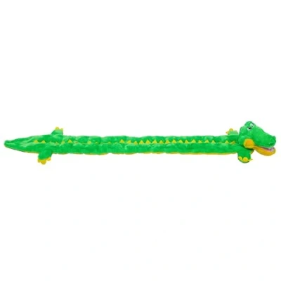 Imagen de Outward Hound Kyjen 32037 Matz Gator 32 Squeaker Juguete de Peluche para Perro, Extra Grande, Verde