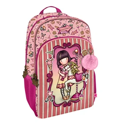 Imagen de Santoro S4306616 Mochila 3 Cremalleras Gorjuss Fairground Carousel 29X45X17Cm, Multicolor, Talla única (1110GJ05)
