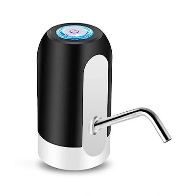Imagen de BARAC Dispensador de Agua Electrico, Grifo, Botella, Bomba. Automático Dosificador, Garrafa, para Embotellada, Carga vía USB (Negro)
