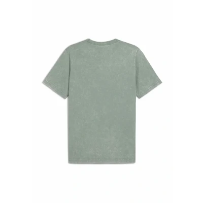 Imagen de Puma Class Washed TEE Camiseta estampada, Hombre, Talla: XS, Green moon