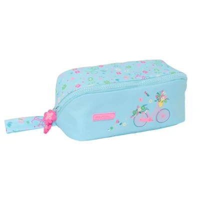 Imagen de Safta Portatodo Cuadrado Grande, Estuche Infantil, Niño, Ideal para Niños en Edad Escolar, Cómodo y Versátil, Calidad Resistencia, 20x10x10 cm, Color Azul