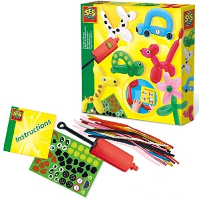 Imagen de SES Creative 14017 Animales Figuras con Globos, Multicolor (14017)