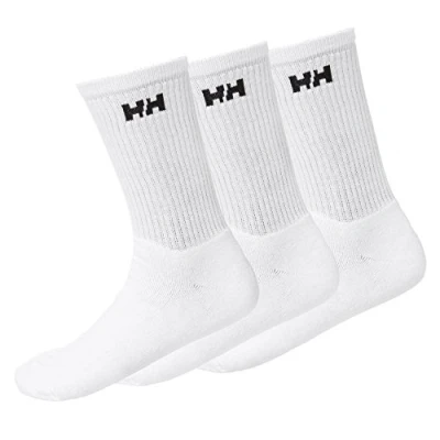 Imagen de Helly Hansen algodón 67182 Calcetines Deportivos (3 Unidades), Unisex, Color Blanco, tamaño Size 45 47