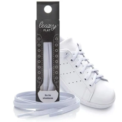 Imagen de leazy Cordones Elásticos sin Nudo para Zapatillas Anclaje Sencillo en las Puntas Atar Niños y Adultos