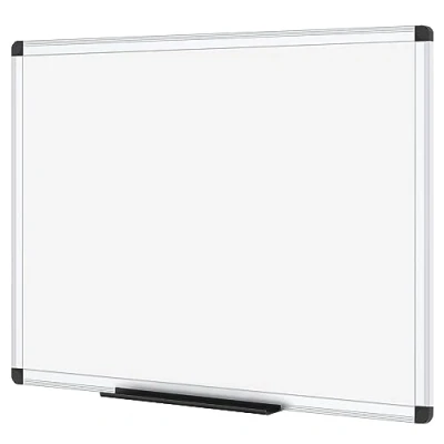 Imagen de VIZ PRO Pizarra Blanca Magnética con Marco de Aluminio, 120 x 60 cm