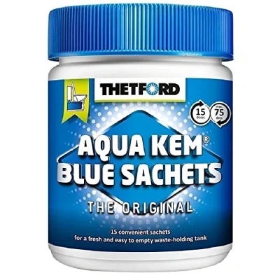 Imagen de Thetford 200283/0915 Bolsas hidrosolubles monodosis para inodoro Aqua Kem (18 x 30 g)