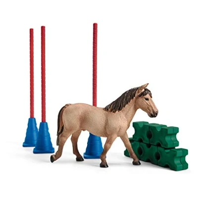 Imagen de Schleich 42483 Farm World play set pony slalom, juguetes a partir de 3 años