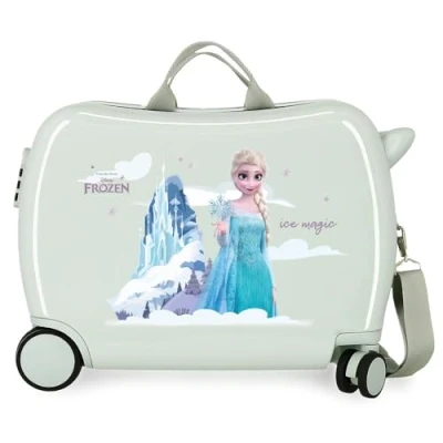 Imagen de Disney Frozen Arendelle is Magic Maleta Infantil Verde 50x38x20 cms Rígida ABS Cierre de combinación Lateral 34L 1,8 kgs 2 Ruedas Equipaje Mano