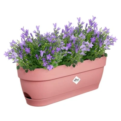 Imagen de Elho Vibia Campana Trough 50 Jardinera por Balcón Ø 49.0 x H 17.0 cm Rosado/Dusty Pink