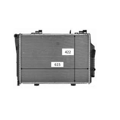 Imagen de NRF 58489 Radiador, refrigeración del motor Aluminio 614 418 40 Aletas soldadas MERCEDES BENZ: CLK Cabrio, Coupé, Clase C T modell