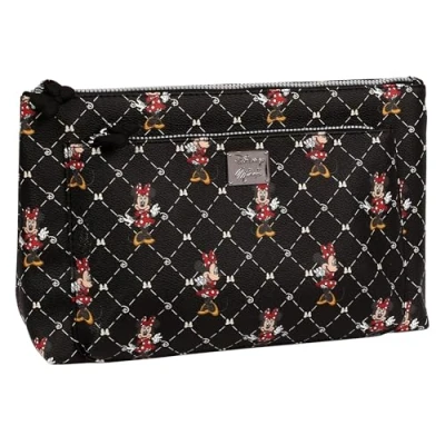 Imagen de Minnie Mouse Disney Neceser Bolsa de Maquillaje Grande Negro para Viaje 31x19x10cm