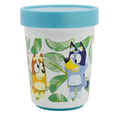 Imagen de Stor Vaso Infantil Reutilizable Bicolor con Base Antideslizante de 260 ml Bluey
