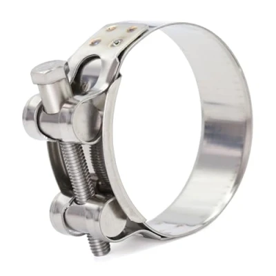 Imagen de FamlTol de 4 piezas abrazadera escape Moto 60 63 mm, turbina de, metal acero inoxidable adecuada para conexión tubería automóvil y motocicleta