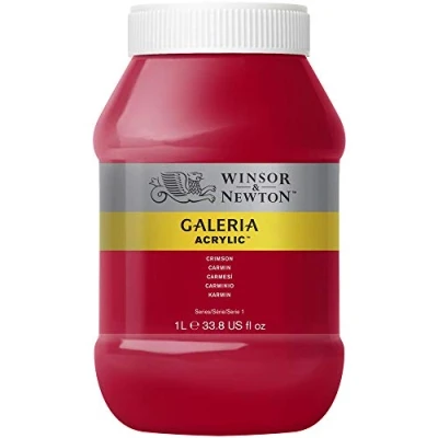 Imagen de Winsor &amp; Newton acrílico Galeria bote de 1L carmesí