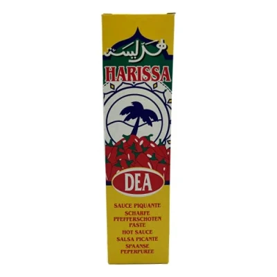 Imagen de DEA Salsa Harissa, Picante De Chili, Sabor Muy Picante, Condimento Para Comidas Y Salsas, 120 g