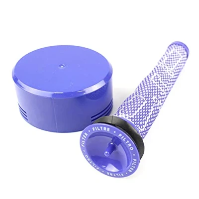 Imagen de Juego de filtros premotor + Filtro HEPA para motor posterior compatible con Dyson V7, V8, 965661 01, 96566101, 967478 96747801 accesorios Aspiradora Piezas repuesto