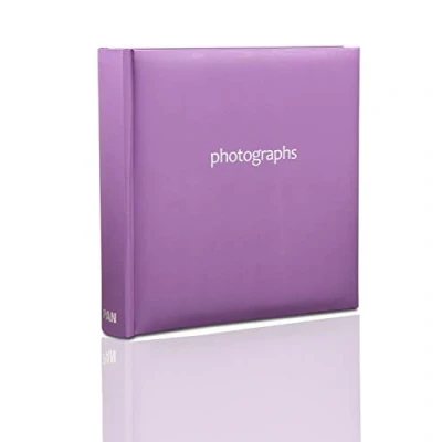 Imagen de ARPAN Álbum de Notas, Encuadernado, para 200 Fotos,10 x 15 cm, Morado, Album Size : 23 4.5 22.5 cm Approx