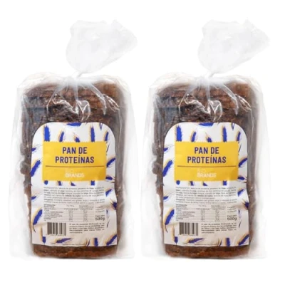 Imagen de Pan KETO bajo en Carbohidratos 28% de Proteinas, ideal para dietas altas proteinas (Dos (500 g))