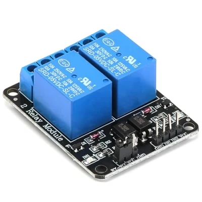 Imagen de Yizhet Módulo de Relé 230V DC 5V Relay Acoplador Óptico Adecuado para Arduino PIC AVR MCU DSP ARM (2 Canales)