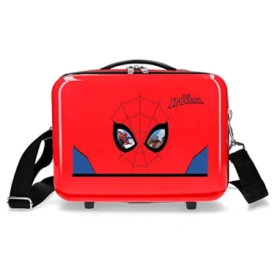 Imagen de Marvel Spiderman Protector Neceser Adaptable con Bandolera Rojo 29x21x15 cms Rígido ABS 9,14L 0,6 kgs
