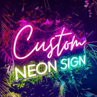 Imagen de Letreros De Neón Personalizados, Luz LED Decoracion Pared Personalizado Para Luces Luminosas Letrero Neon Decoración Bar Dormitorio Boda Fiesta Cumpleaños