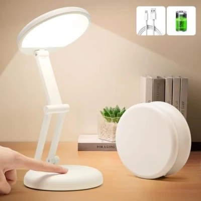 Imagen de One Fire lámpara de escritorio para niños, 10 brillo, mesa LED inalámbrica, 3600 mAh, lectura noche sin cable,