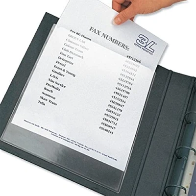 Imagen de 3L 10093 Fundas transparentes adhesivas (A4, polipropileno, 50 unidades)
