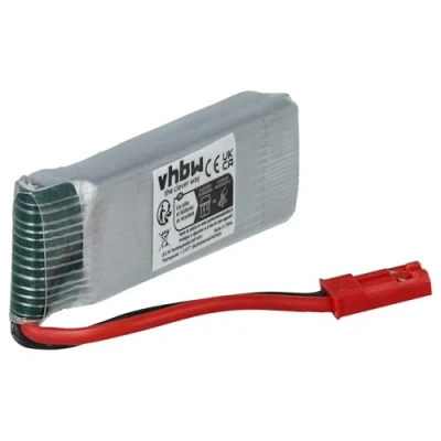 Imagen de vhbw Batería Li Ion 500mAh (3.7V) para dron, multicóptero, quadricóptero UDI U818A