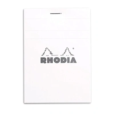 Imagen de Clairefontaine ES Rhodia 12201 C cabeza grapados Pad, 85 x 120 mm), color blanco