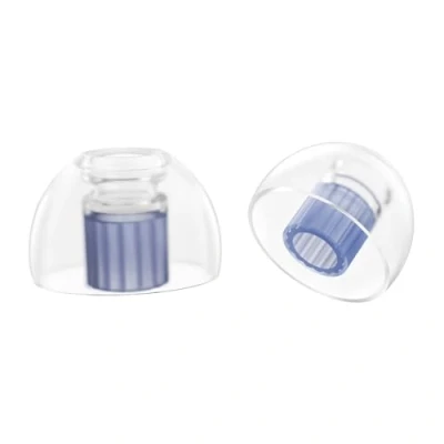 Imagen de SpinFit W1 para IEM M Almohadillas de silicona patentadas grado médico, núcleo tubo doble en forma W, más estabilidad