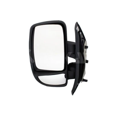 Imagen de espejo retrovisor Alkar 9201905 izquierda manual con gran angular, brazo corto de espejo, convexo para vehíc. volante a la