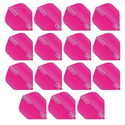 Imagen de RED DRAGON Hardcore XT Fluoro Rosado Plumas de Dardos Estándar Extra Gruesos 5 Juegos por Paquete (15 vuelos en Total)